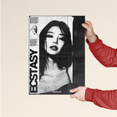 ECSTASY Grunge Portrait Poster